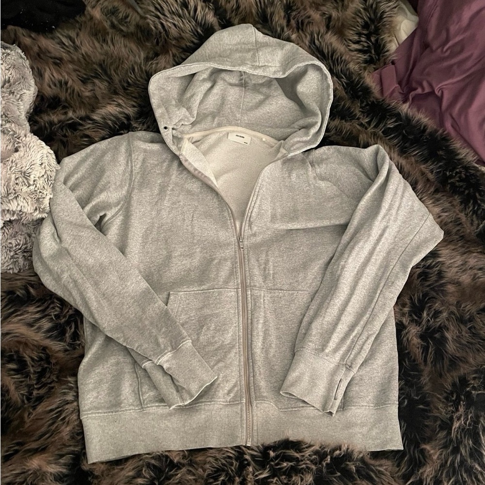 NWOT Joah Brown Empire Zip Hoodie Gray
